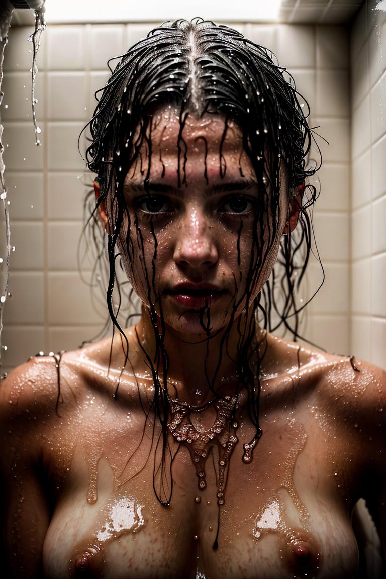 steamy bathroom aesthetic photo