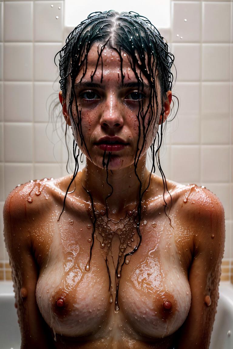 relaxed bath moment photo