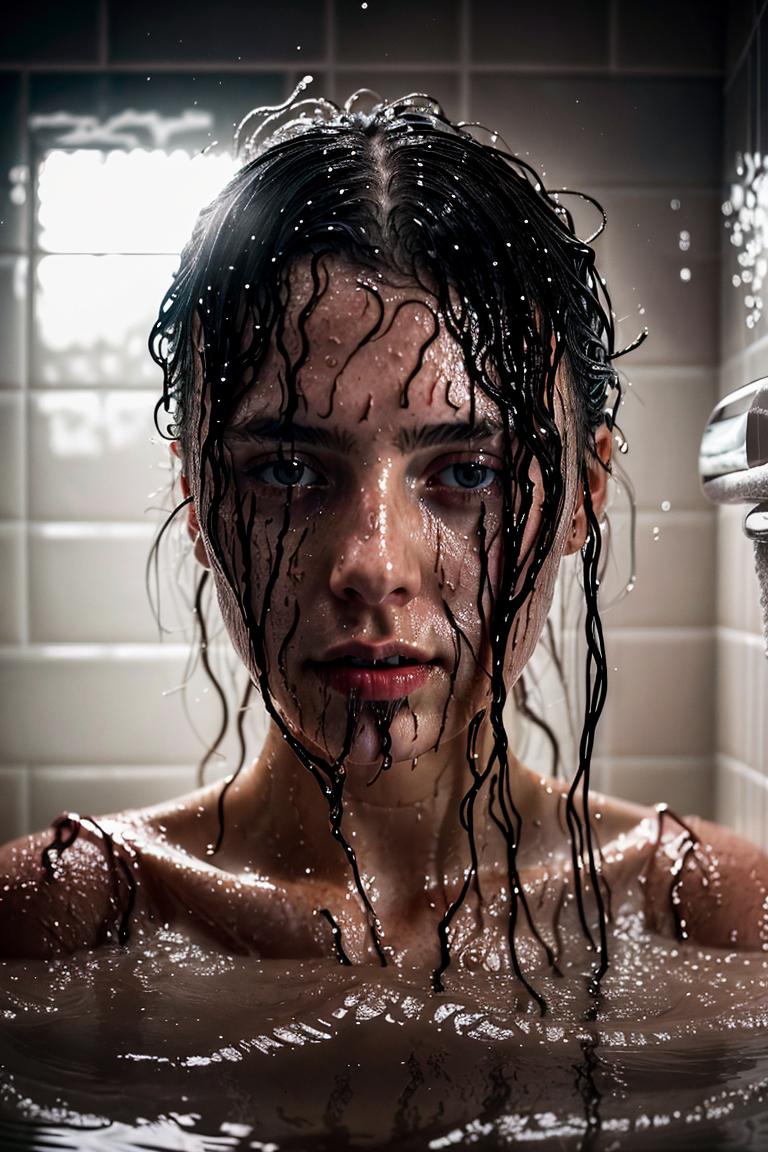 water drops intimate shot