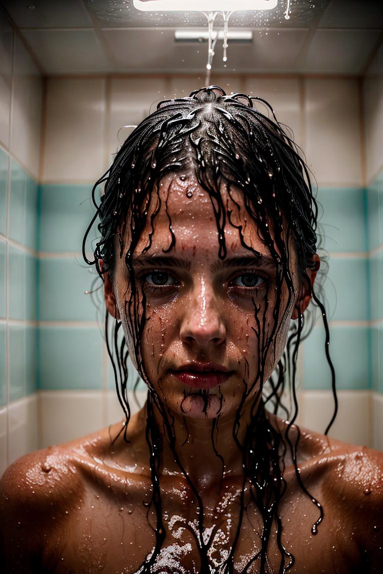 water drops intimate shot