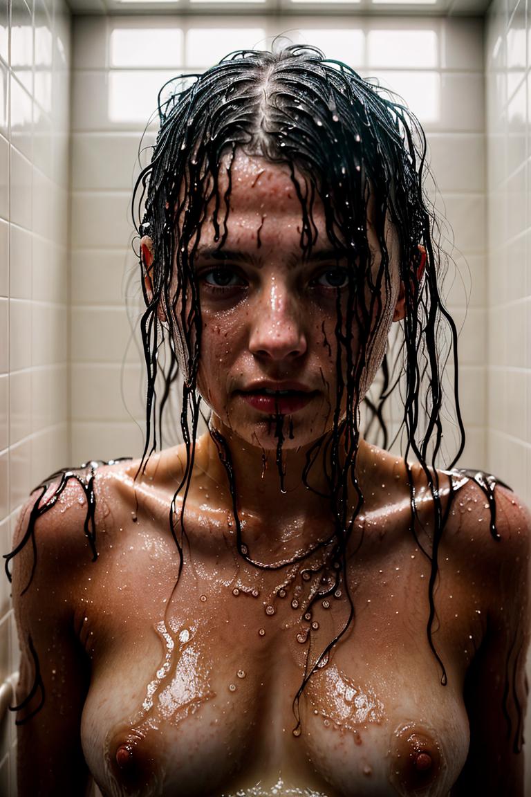 towel wrapped beauty shot