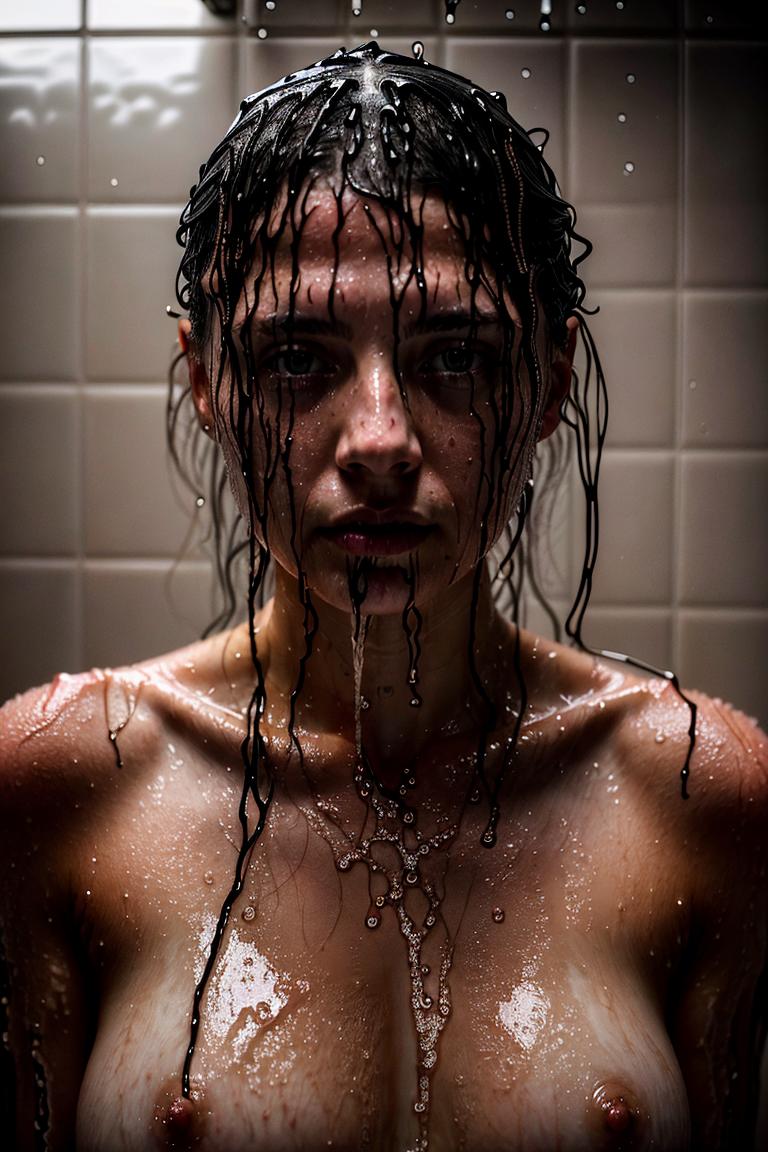 towel wrapped beauty shot