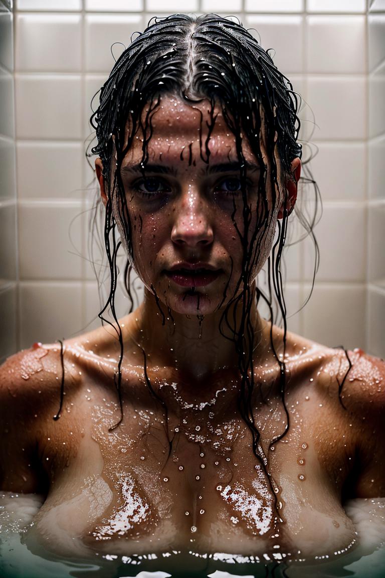 towel wrapped beauty shot