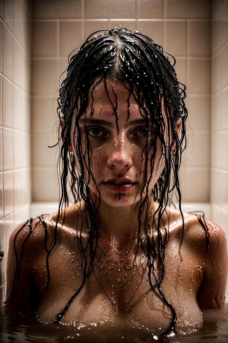 water drops intimate shot