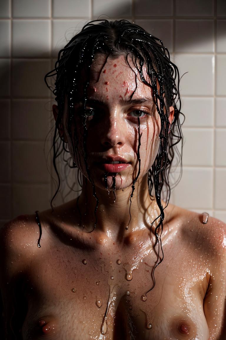 water drops intimate shot