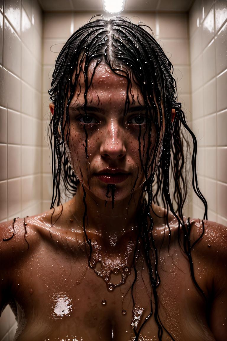 towel wrapped beauty shot