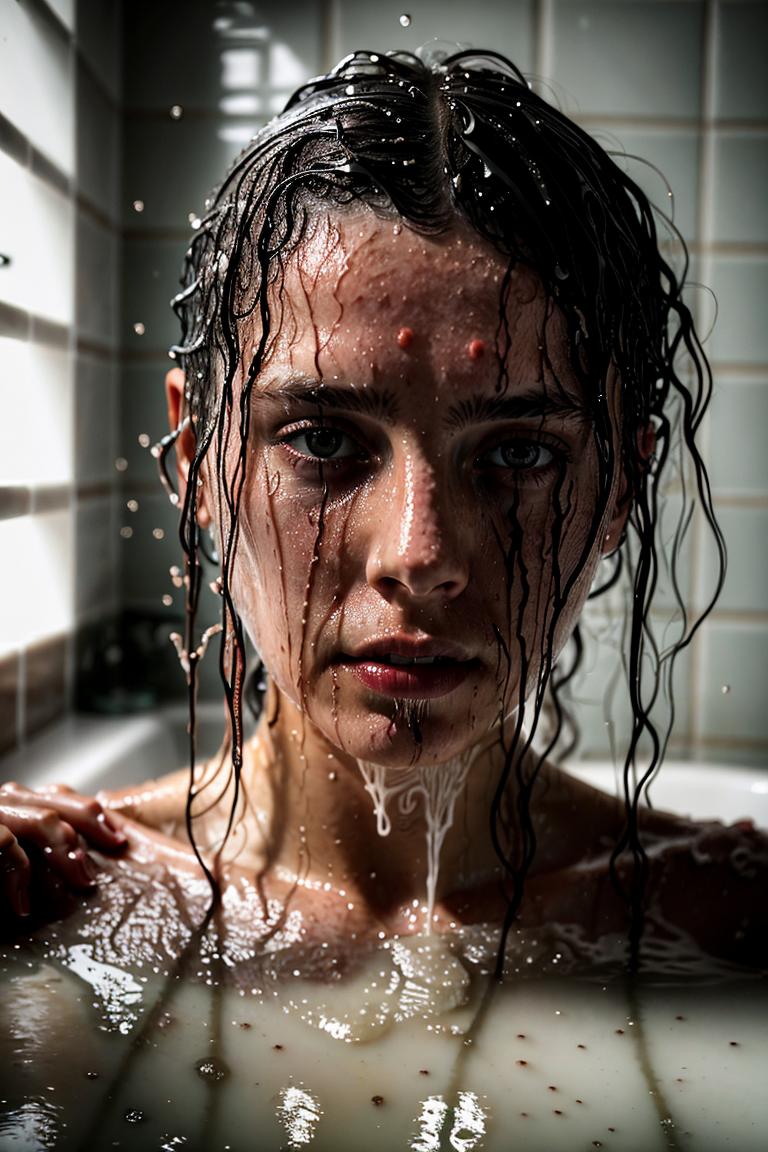 towel wrapped beauty shot