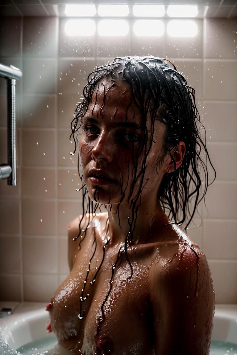 towel wrapped beauty shot