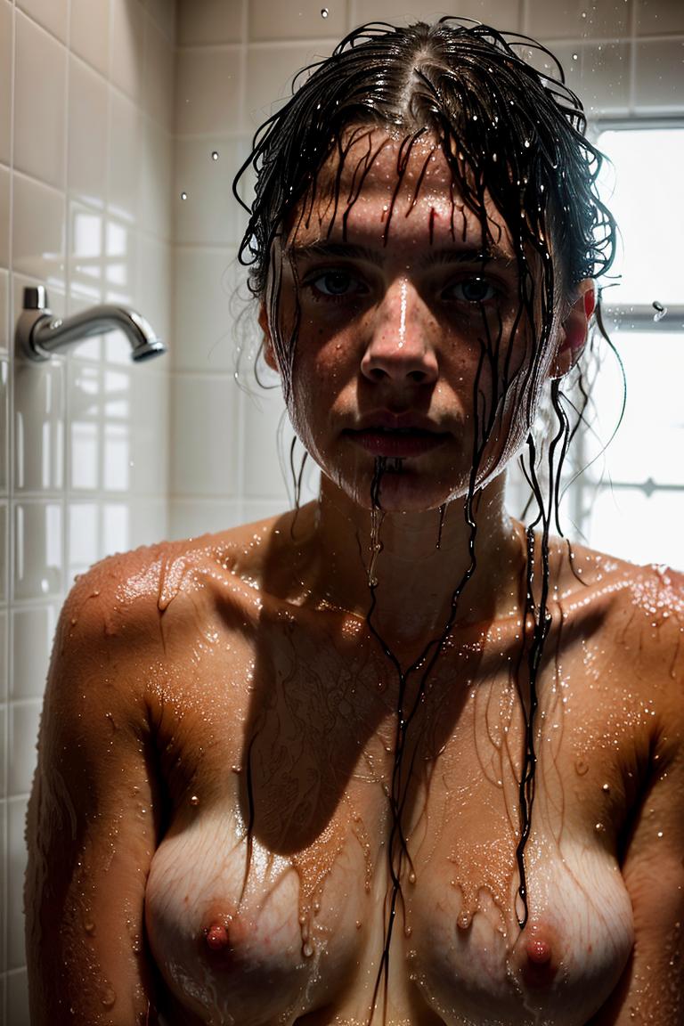 relaxed bath moment photo