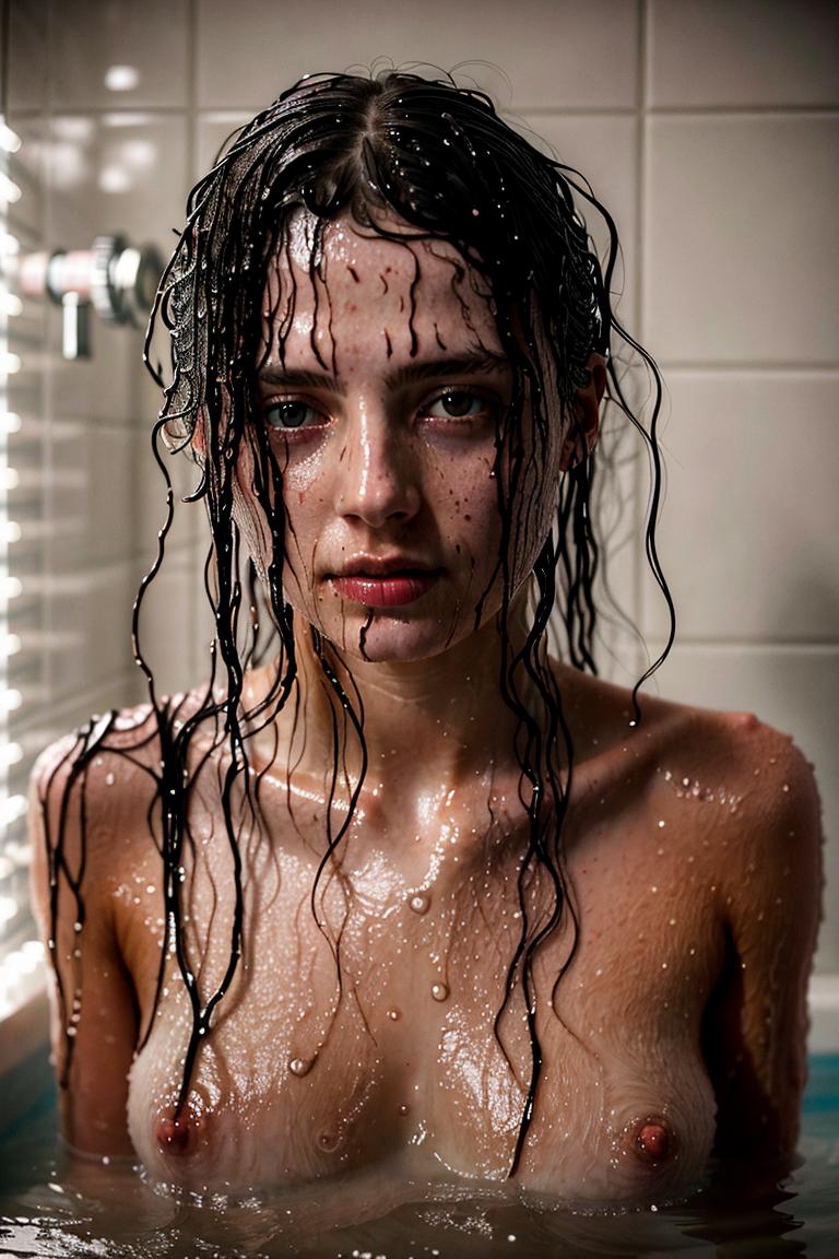 towel wrapped beauty shot