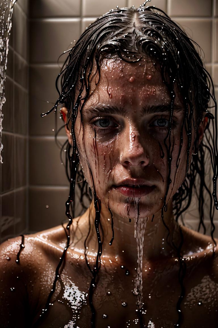 water drops intimate shot