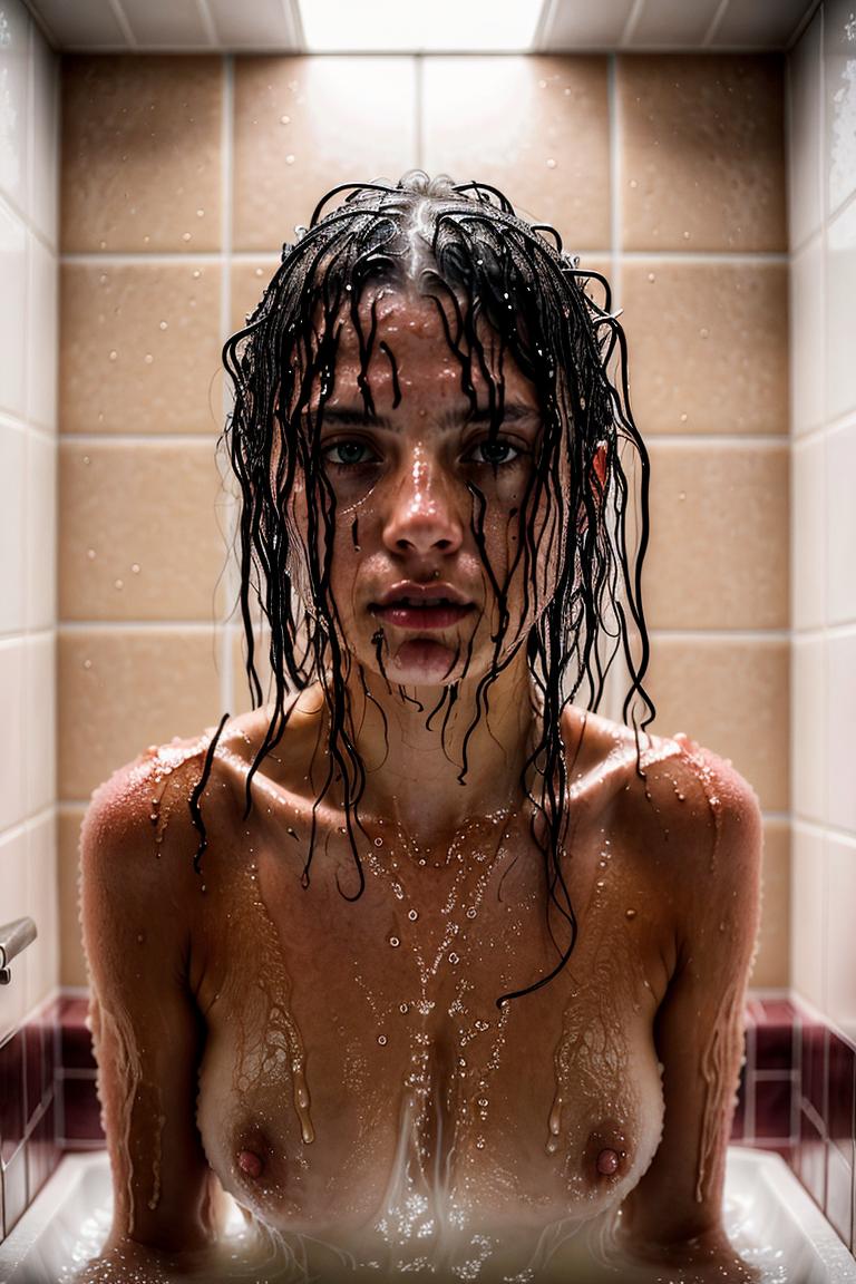 relaxed bath moment photo