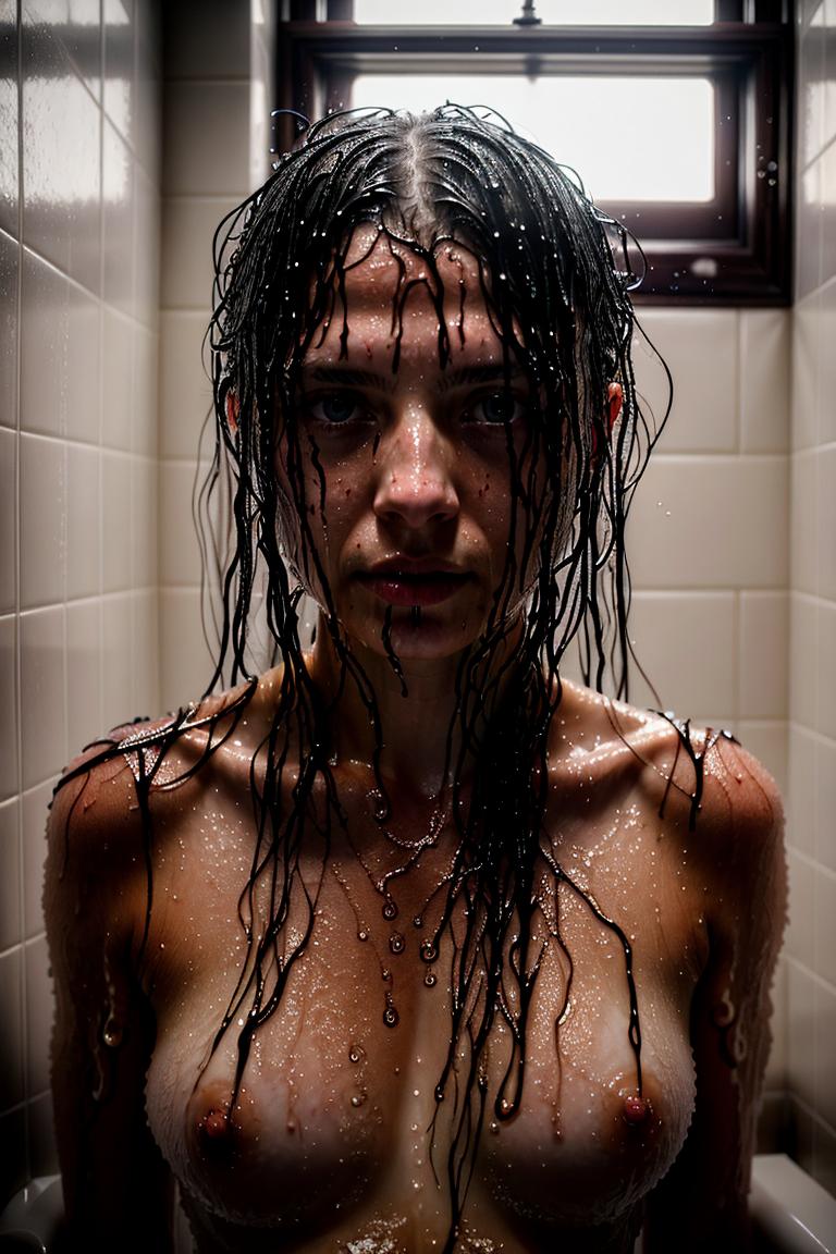 steamy bathroom aesthetic photo