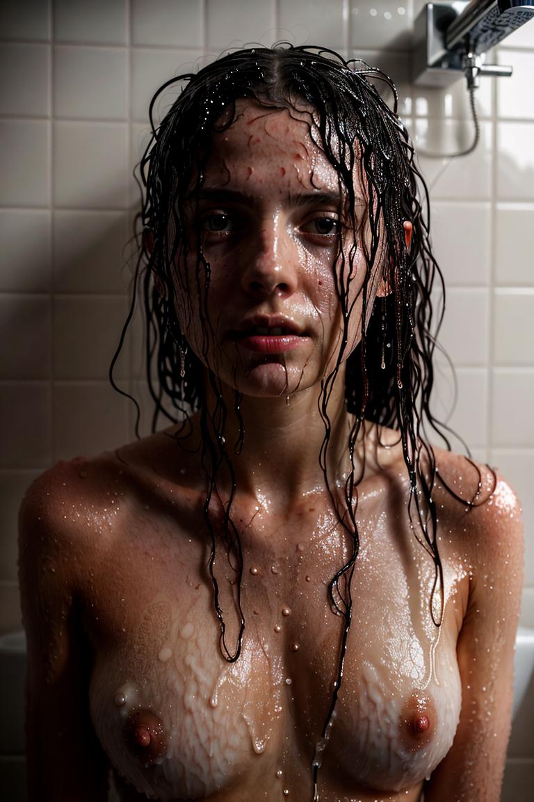 steamy bathroom aesthetic photo