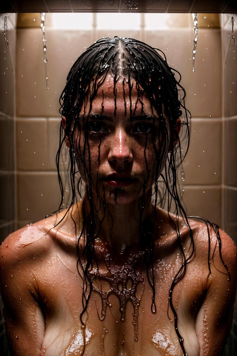 towel wrapped beauty shot