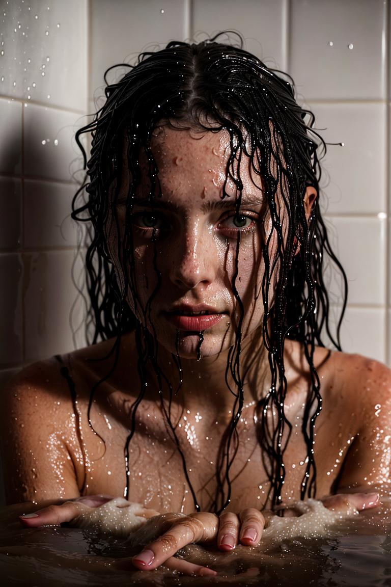 water drops intimate shot