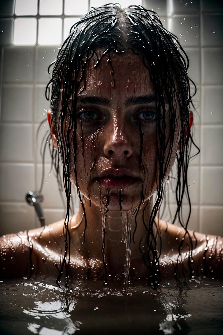 steamy bathroom aesthetic photo