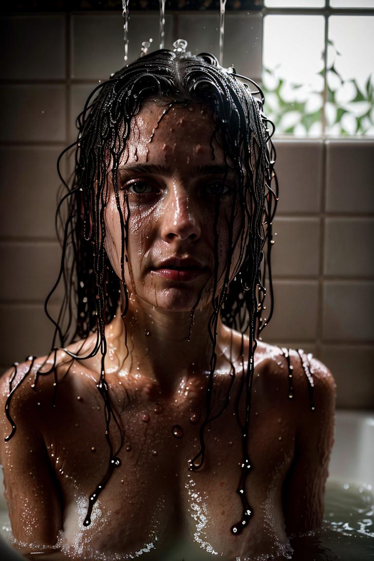 water drops intimate shot