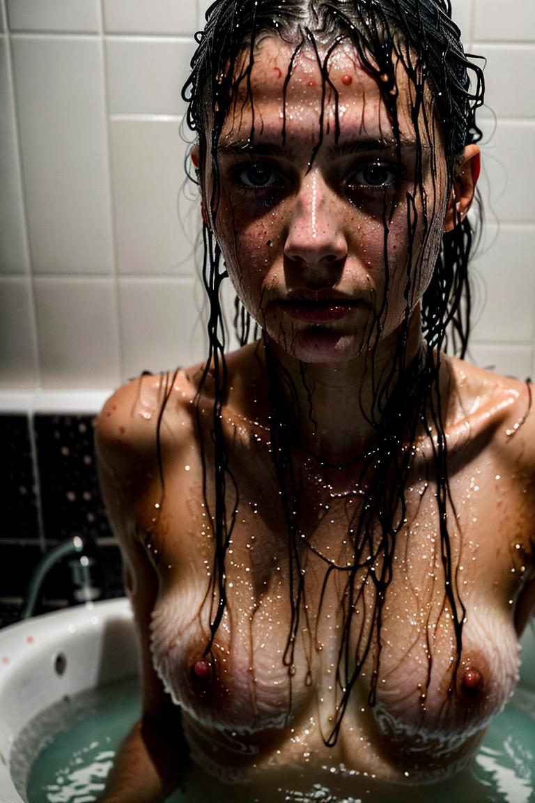 towel wrapped beauty shot