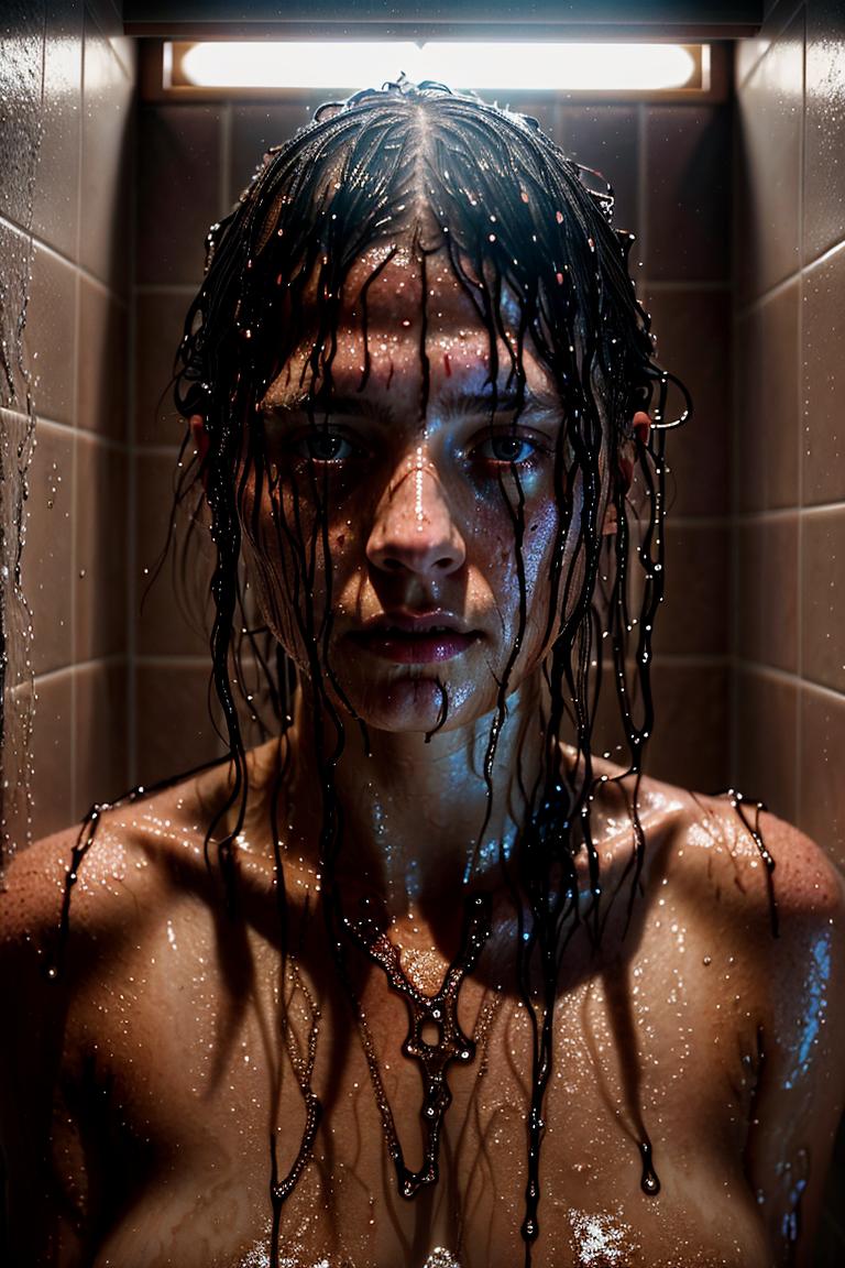 water drops intimate shot