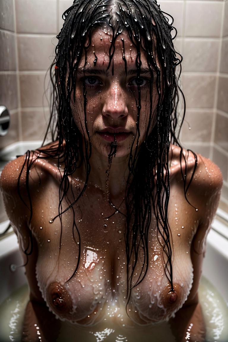 water drops intimate shot