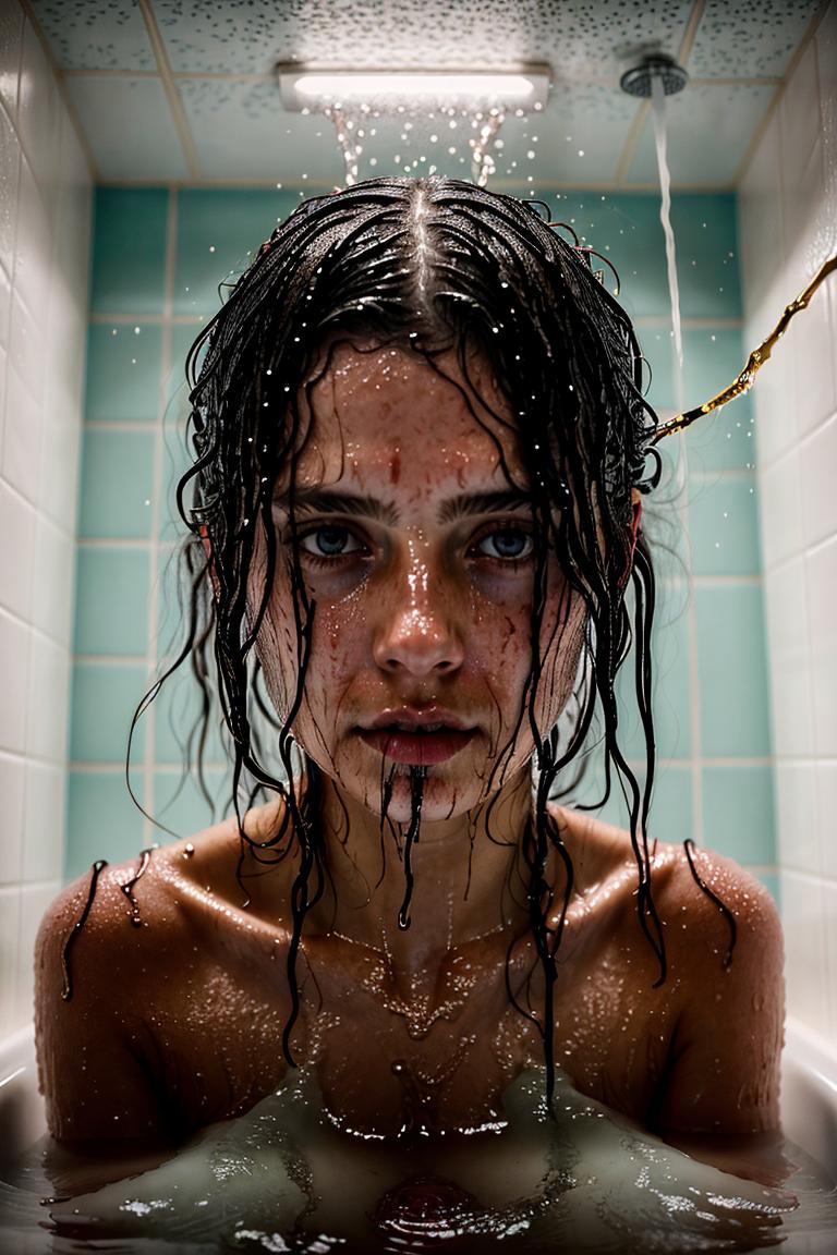 steamy bathroom aesthetic photo