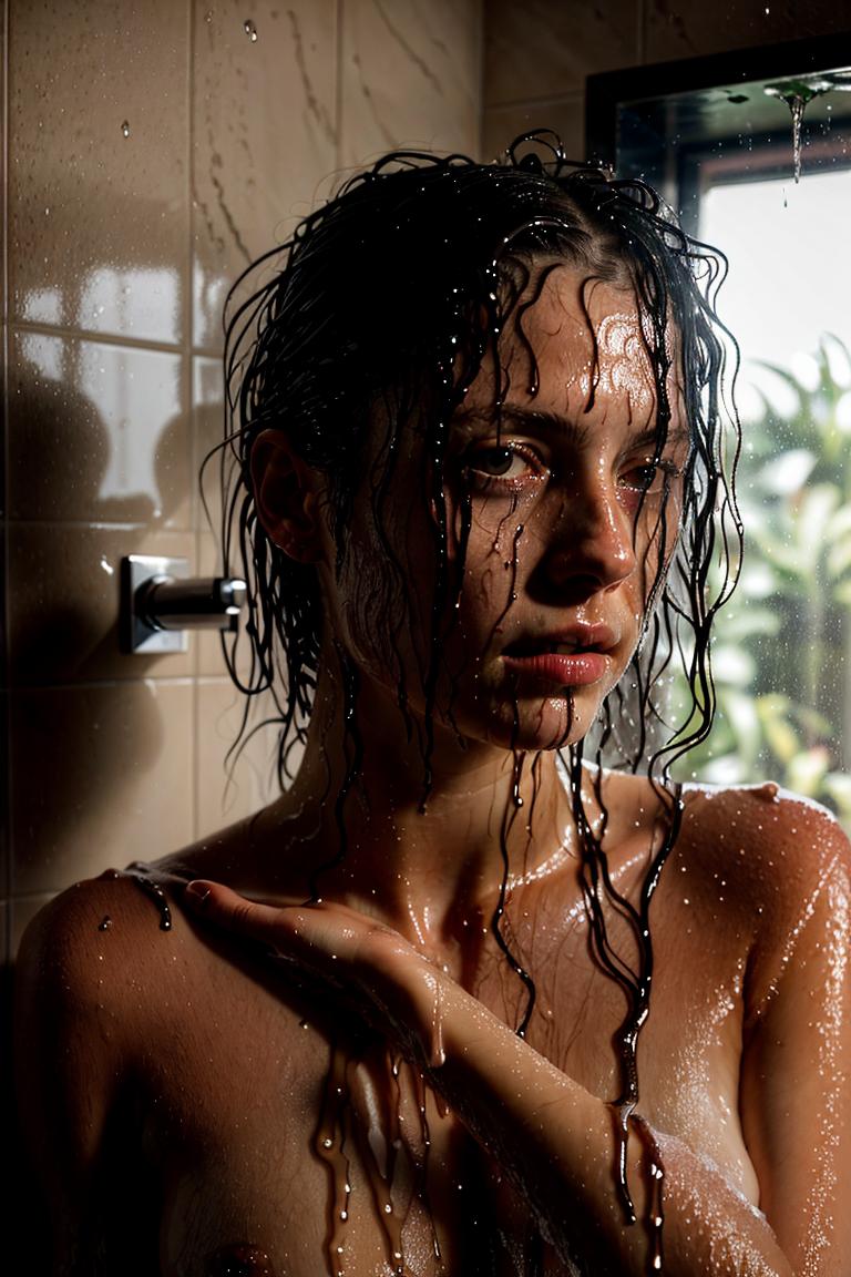 water drops intimate shot