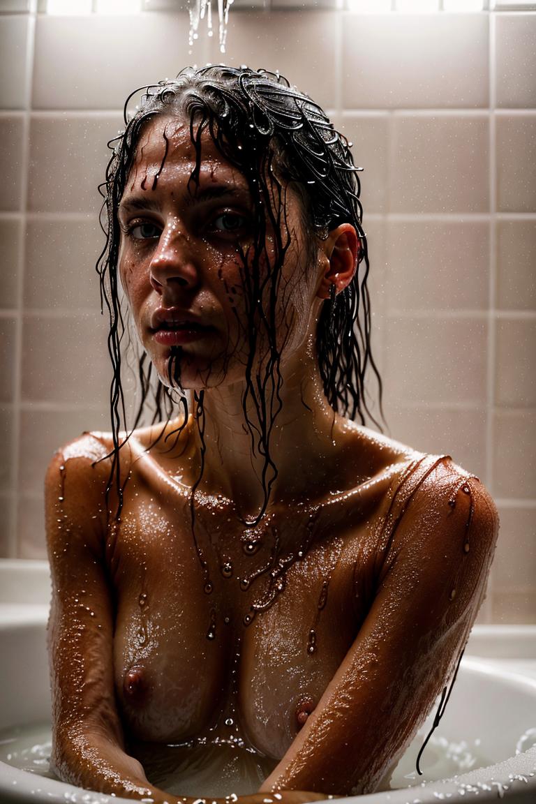 towel wrapped beauty shot