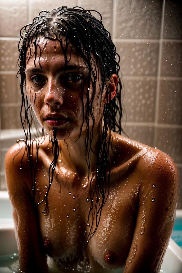 relaxed bath moment photo