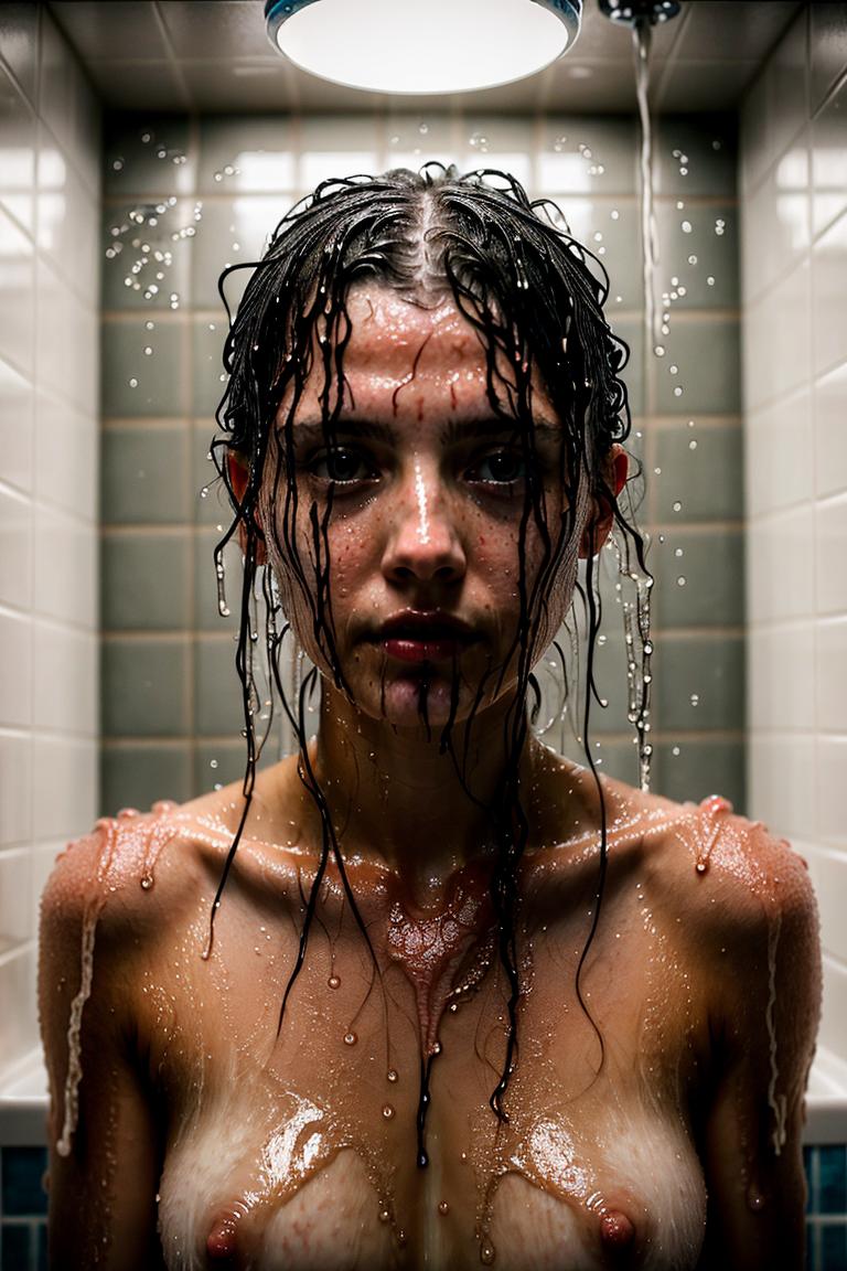 relaxed bath moment photo