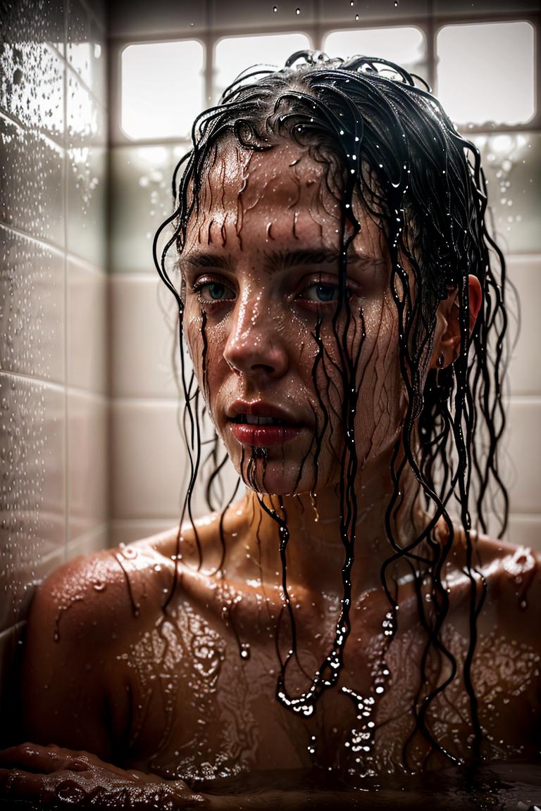 steamy bathroom aesthetic photo