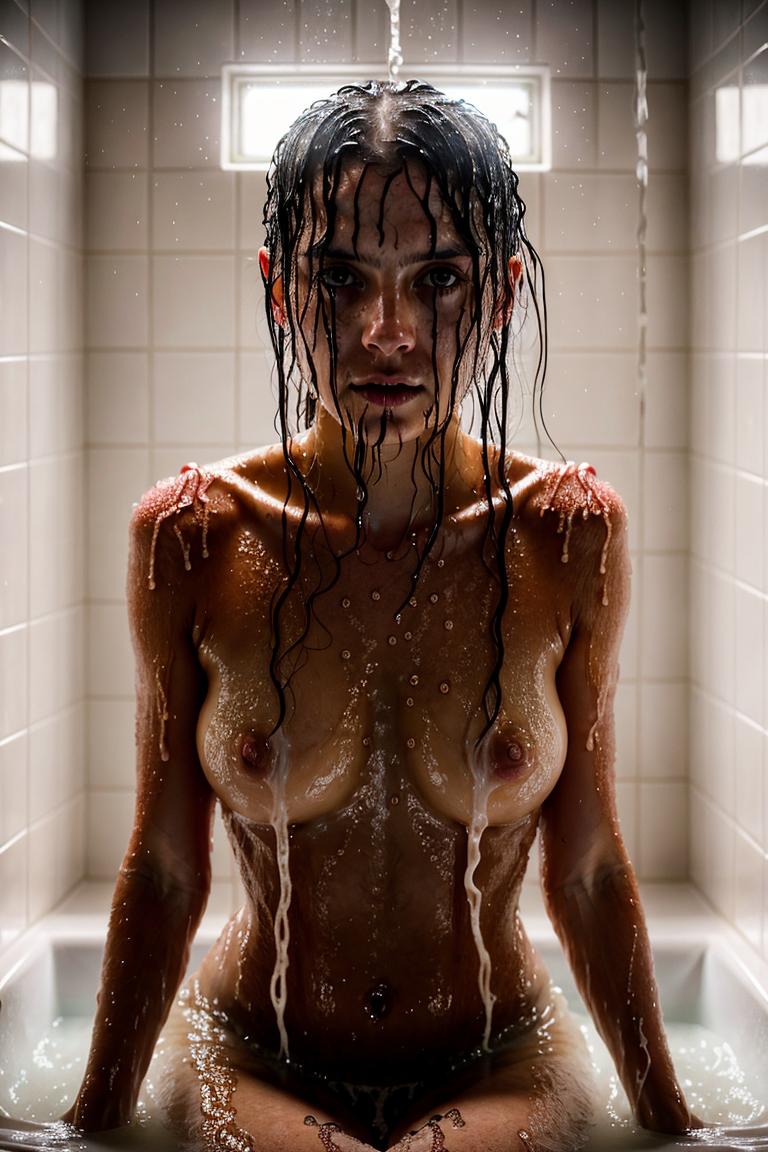 towel wrapped beauty shot