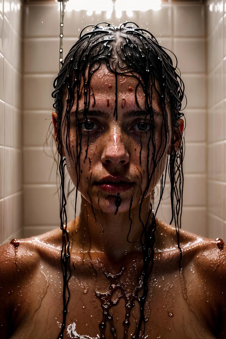 towel wrapped beauty shot