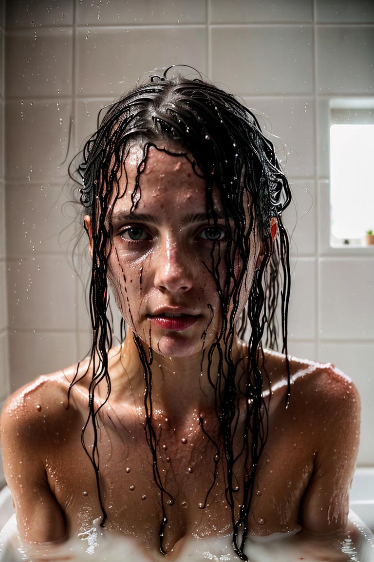 water drops intimate shot