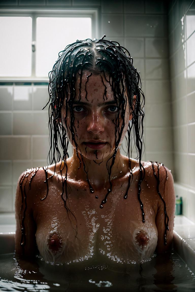 towel wrapped beauty shot