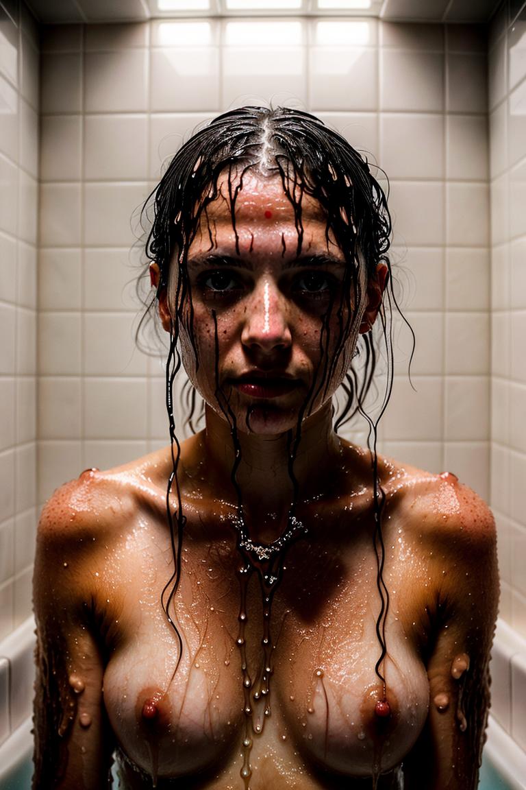 steamy bathroom aesthetic photo