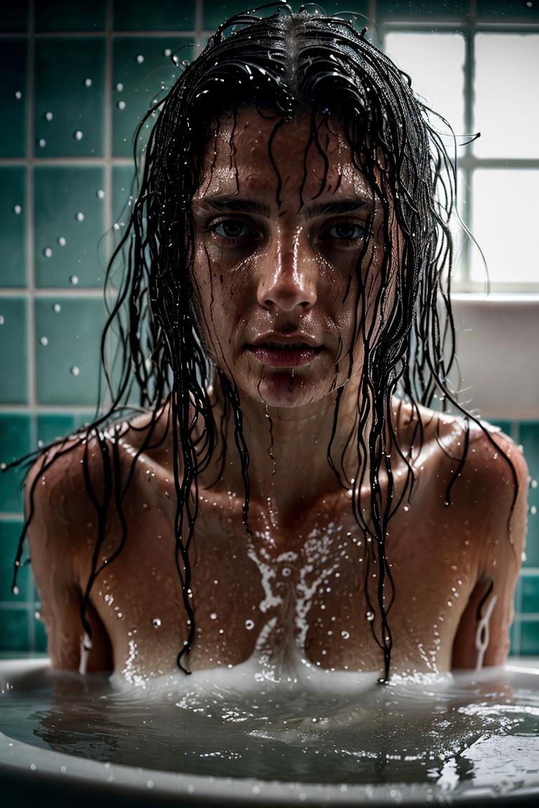 water drops intimate shot