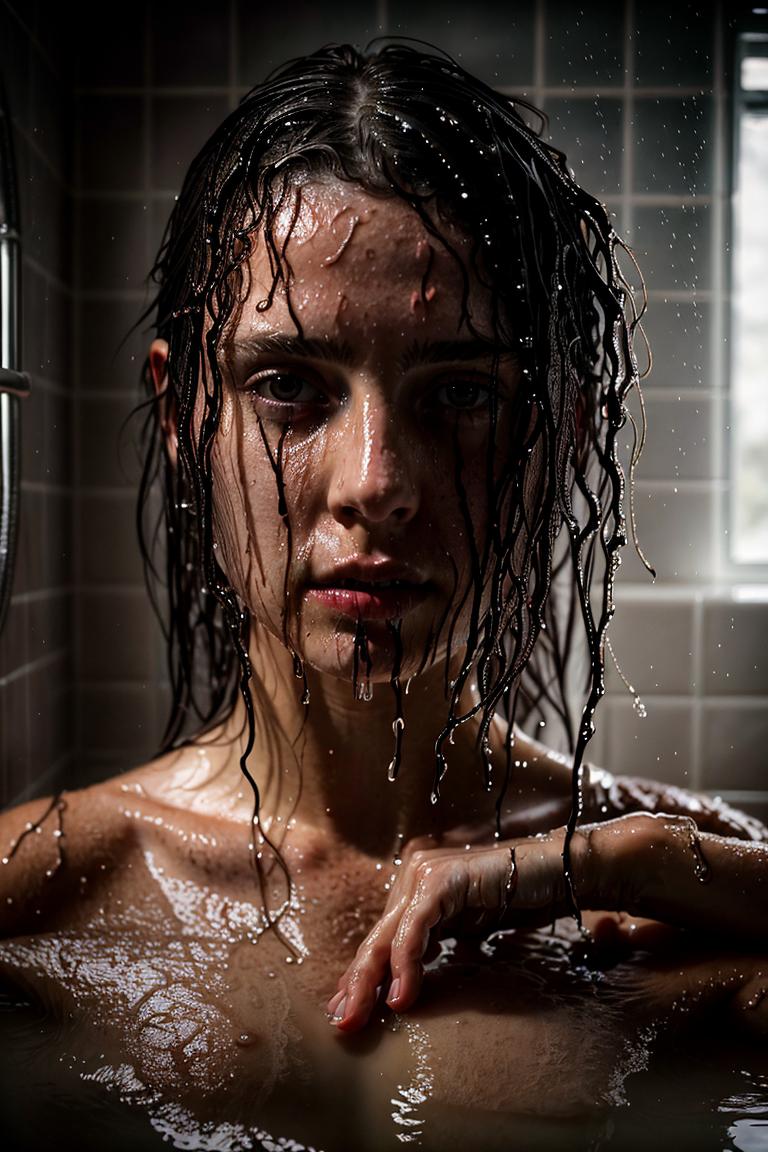 relaxed bath moment photo