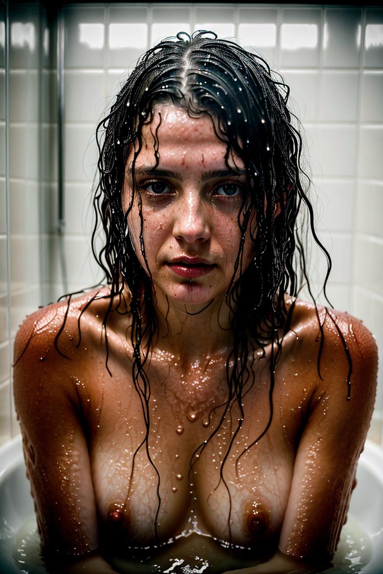 towel wrapped beauty shot