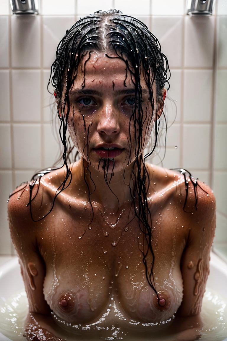 towel wrapped beauty shot