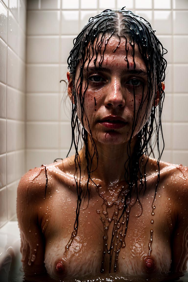 towel wrapped beauty shot