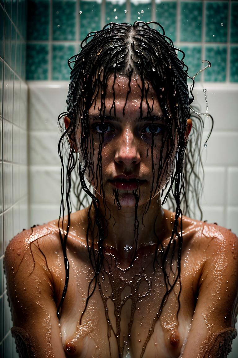 water drops intimate shot