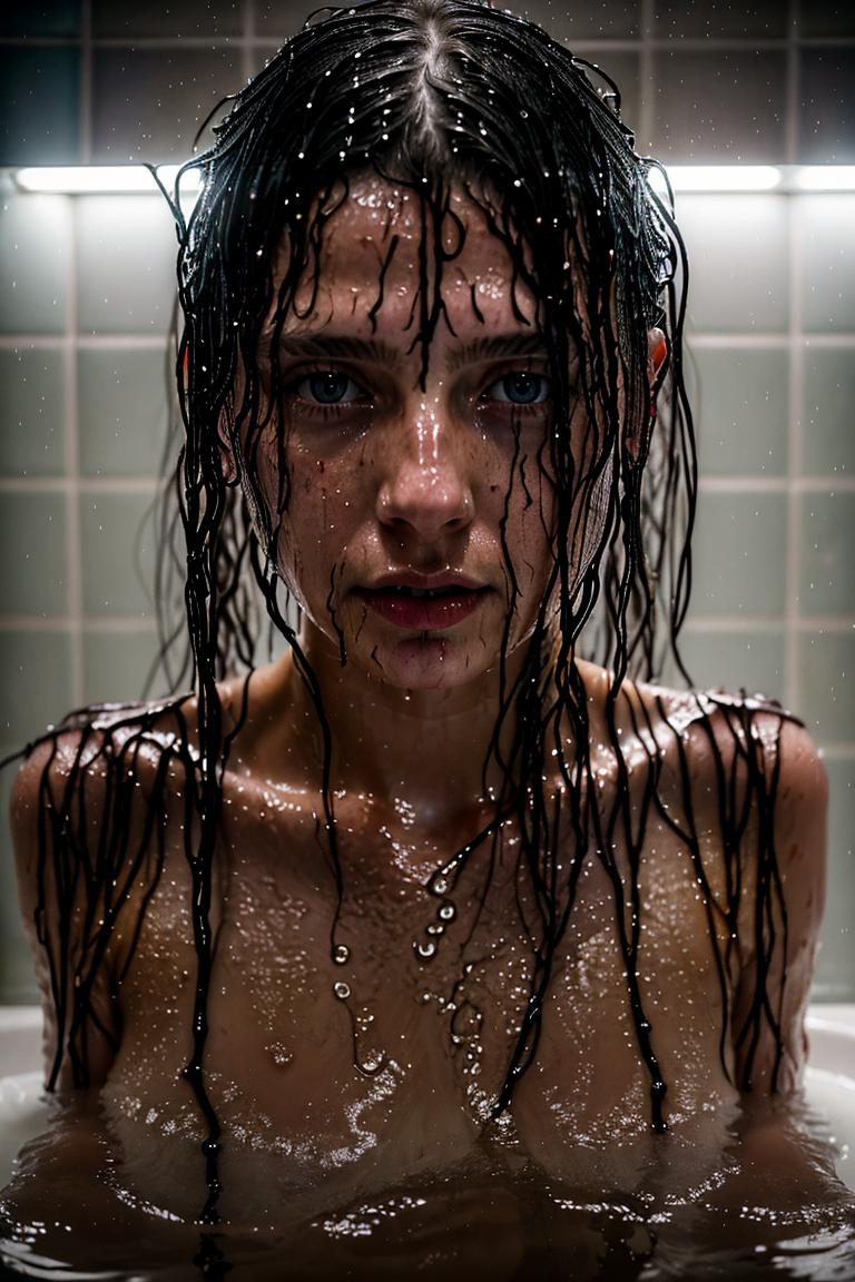 steamy bathroom aesthetic photo