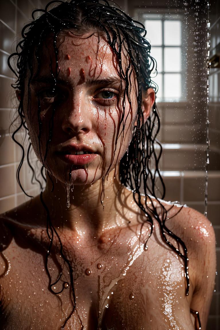 water drops intimate shot