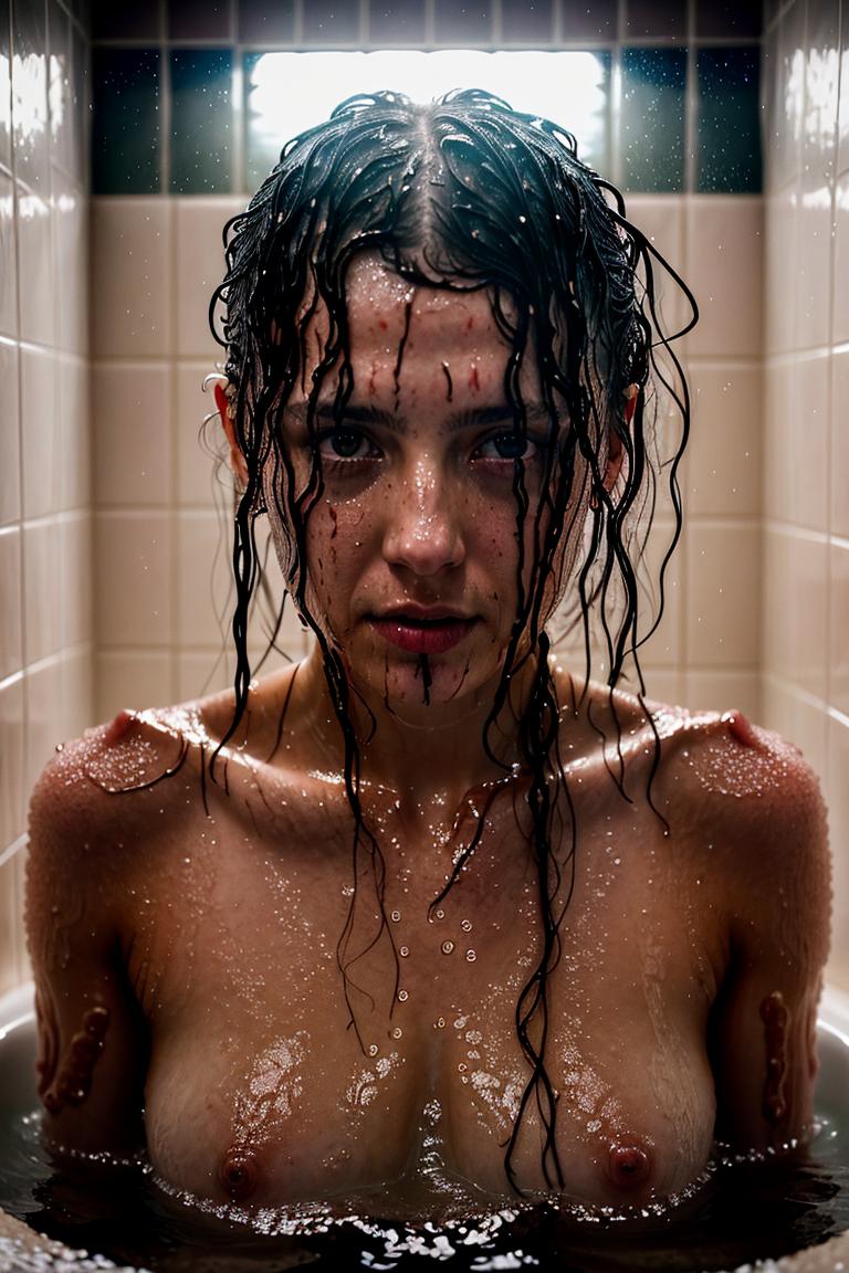 towel wrapped beauty shot