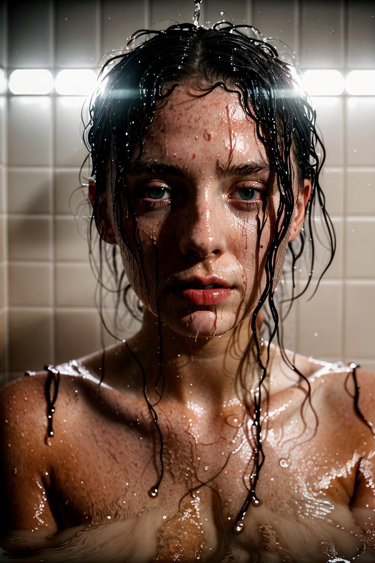 steamy bathroom aesthetic photo