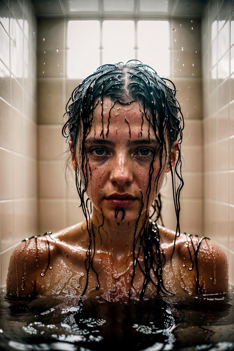 water drops intimate shot