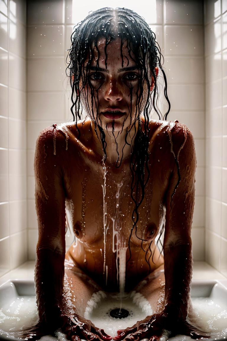 steamy bathroom aesthetic photo