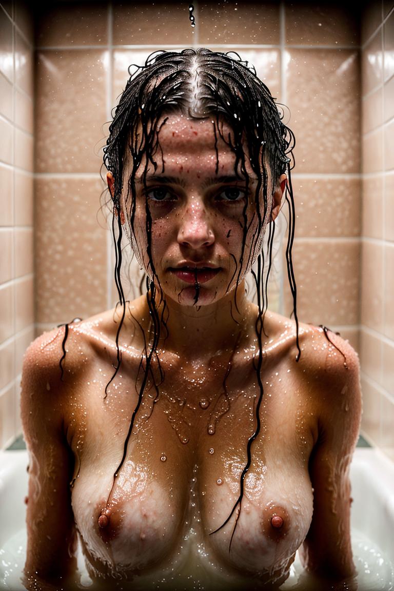 towel wrapped beauty shot