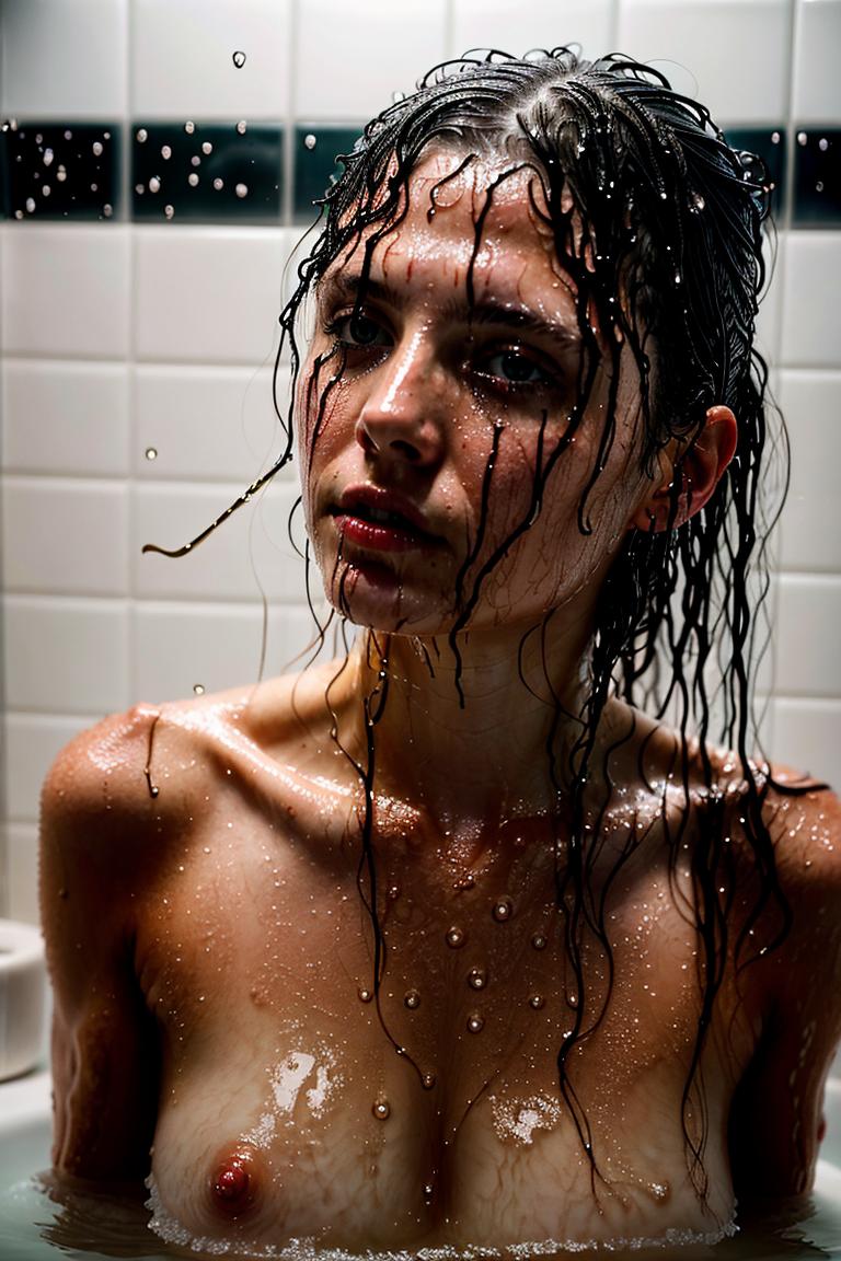 towel wrapped beauty shot